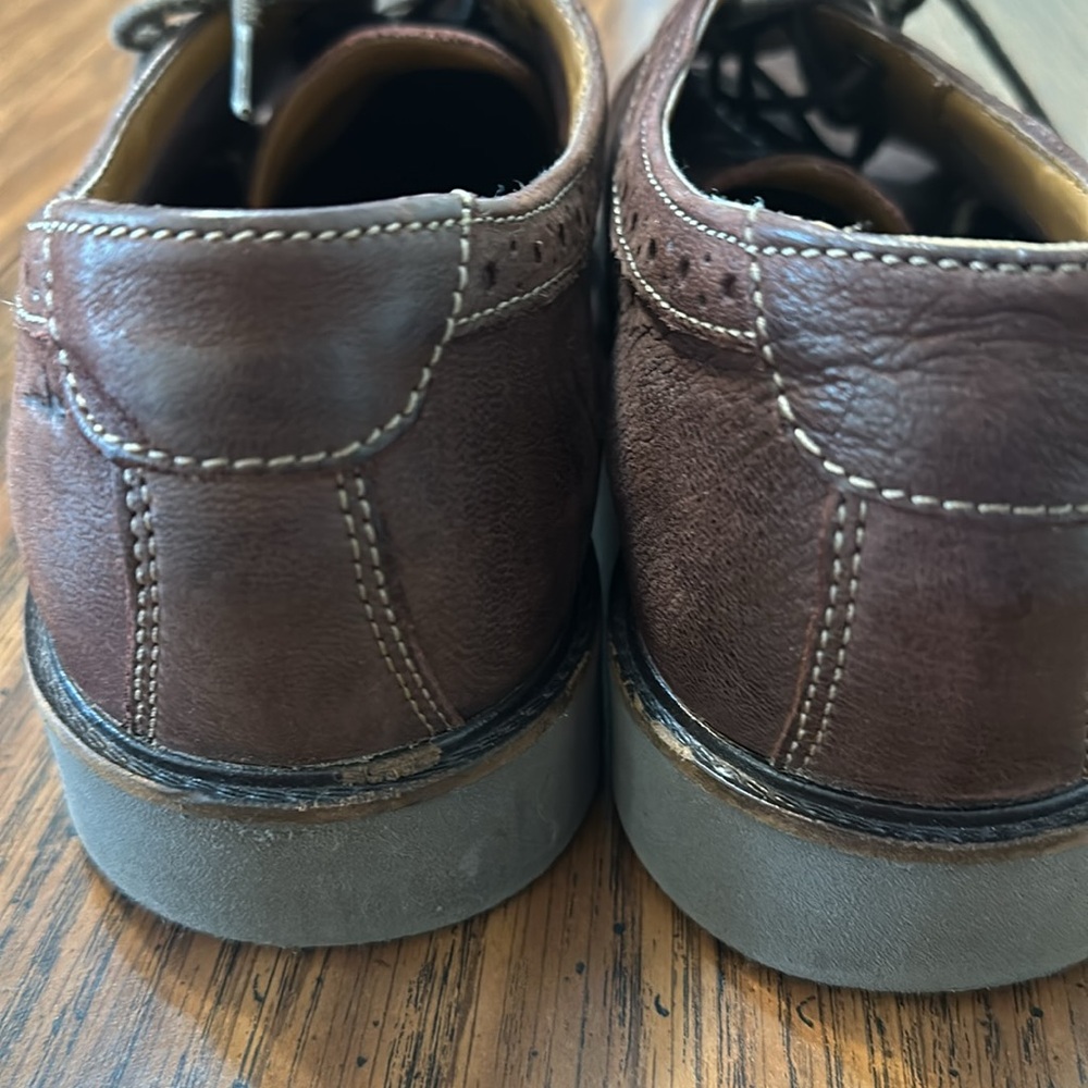 Clark’s Men’s Brown Dress Shoes Size 10.5 - Picture 3 of 4